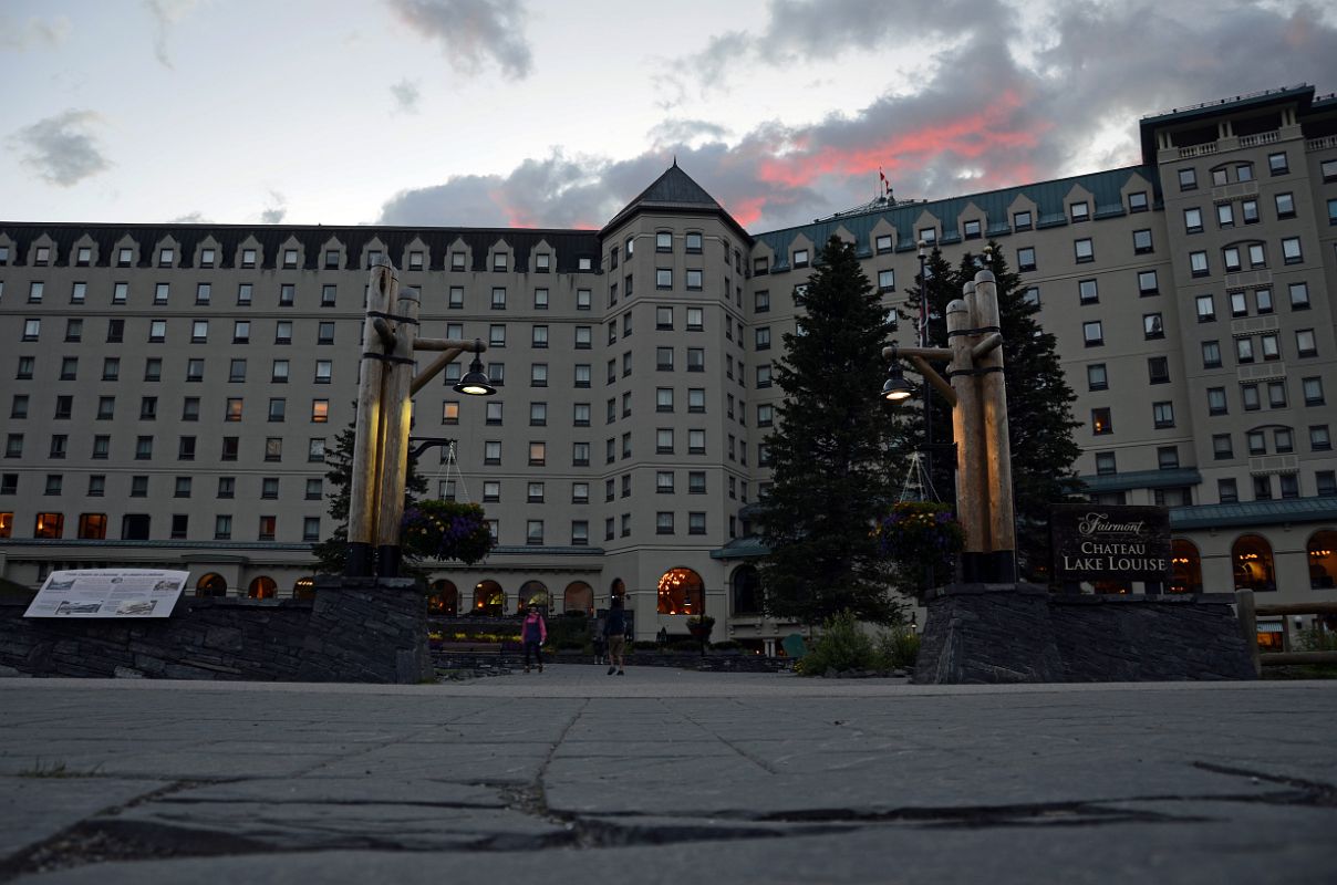 02A Chateau Lake Louise Lakeside At Sunrise In Summer